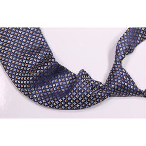 Ermenegildo Zegna Tie Blue Jacquard Twitter Bird Silk Necktie Tie